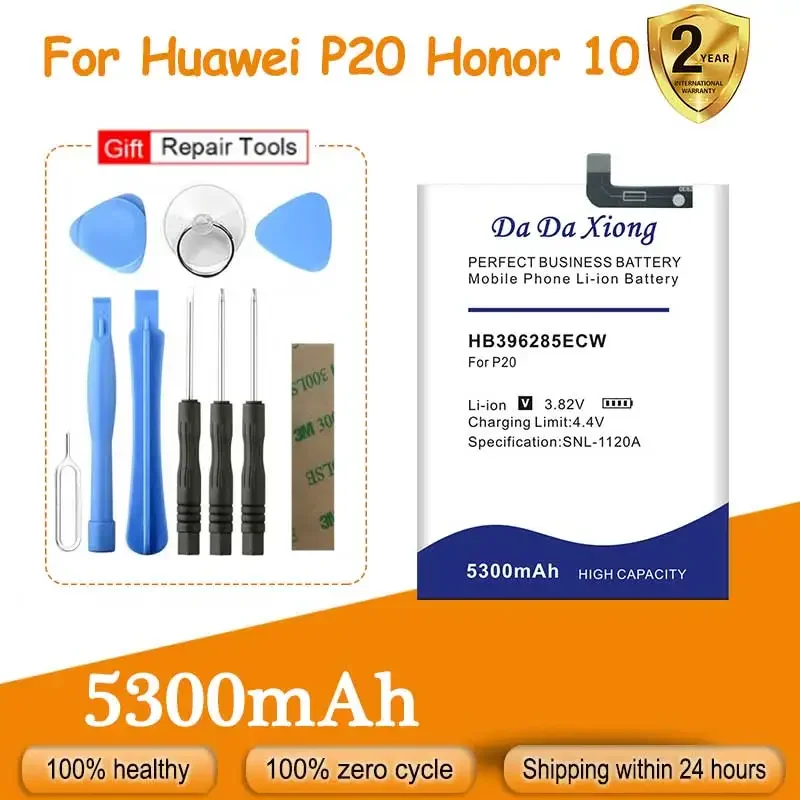 Battery For Huawei Honor Mate Nexus 20 P30 4A 6S 6P 6 4C G9 P20 10 7 G510 P10 Plus HWD35 C8500 E5577 Pro，MediaPad M6 8.4，GT2 Pro