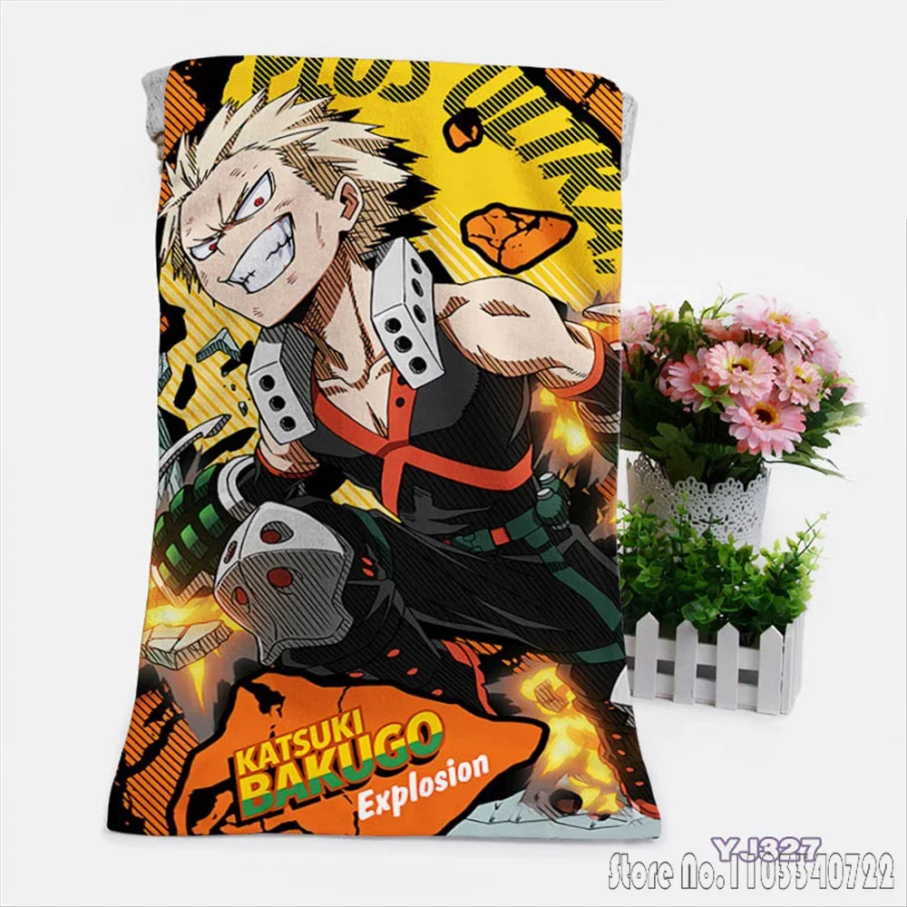 Anime My Hero Academia Bath Towels Microfiber Beach Swimming Towel Decor for Kids Gift 75x150cm