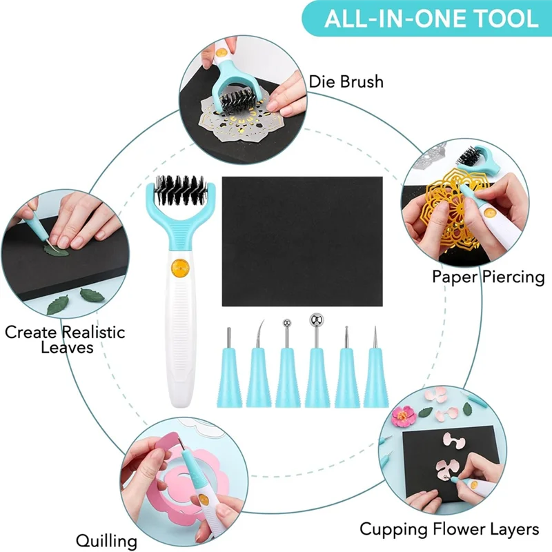 8Piece/Set Paper Sculpture Tool Kit, Paper Flower Modeling Tool,Paper Flower Tool For Creating Three-Dimensional Flowers
