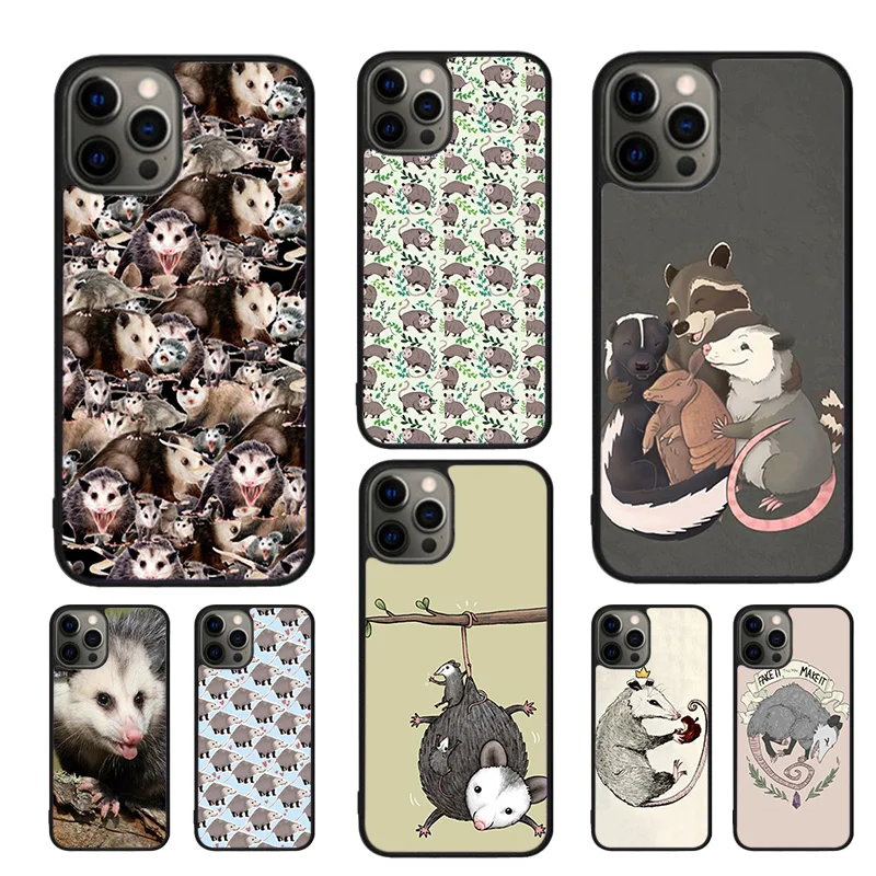 Dishwasher Possum Cute Mobile Phone Cases Cover For iPhone 16 15 14 12 13 mini 11 Pro MAX apple 6 7 8 Plus SE2020 Coque