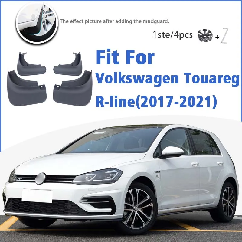 

Mud Flaps For Volkswagen VW Touareg R Line 2016-2021 Front Rear Mudguards Mudflap Accessories Auto Styline Splash Guard Fender