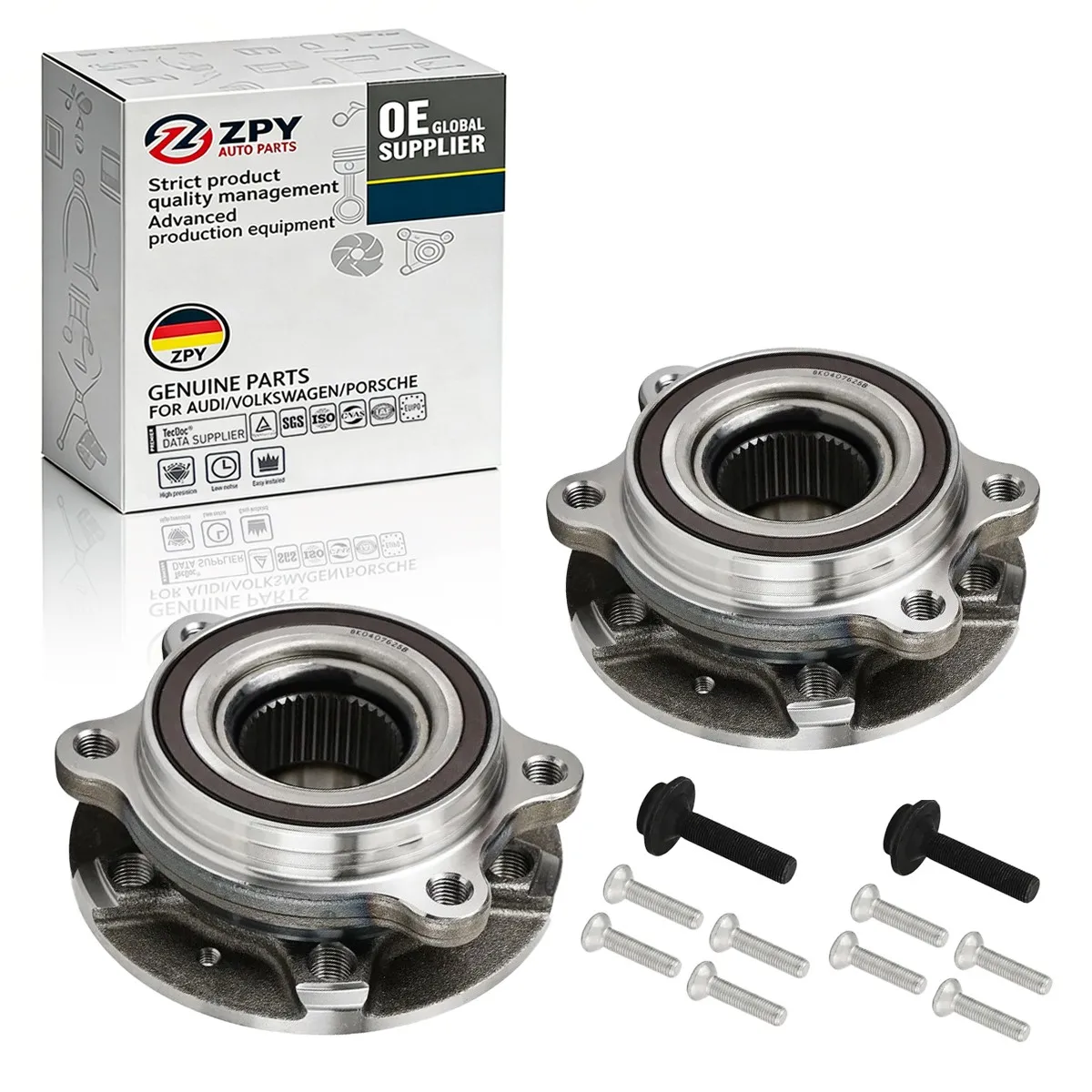 

ZPY 2PCS Front /Rear Wheel Hub Bearings For Audi A4 Quattro A5 A6 A7 A8 S4 S5 513301