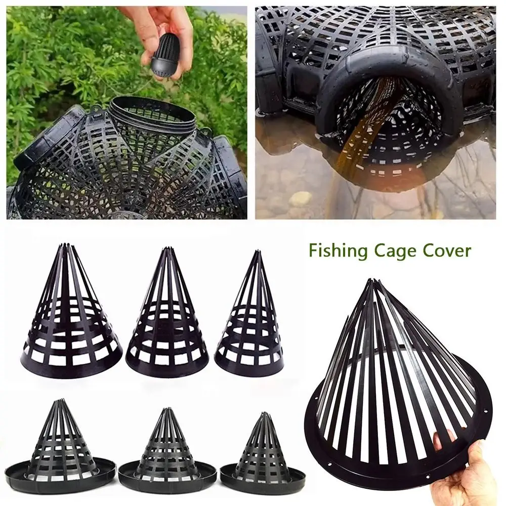 1Pcs Plastic Fishing Cage Cover 7.5/9/11/20/21/30cm Tapered Monopterus Albus Loach Eel Basket Basket Fishing Tool Outdoor