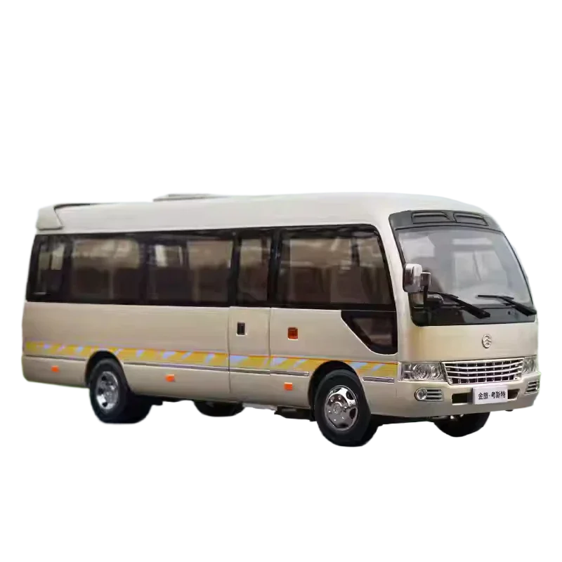 1:24 نموذج حافلة صغيرة من Golden Dragon Coaster Diecast، حافلة هدية مصغرة لمدرب الركاب من سبيكة واقعية للعرض أو الهدايا