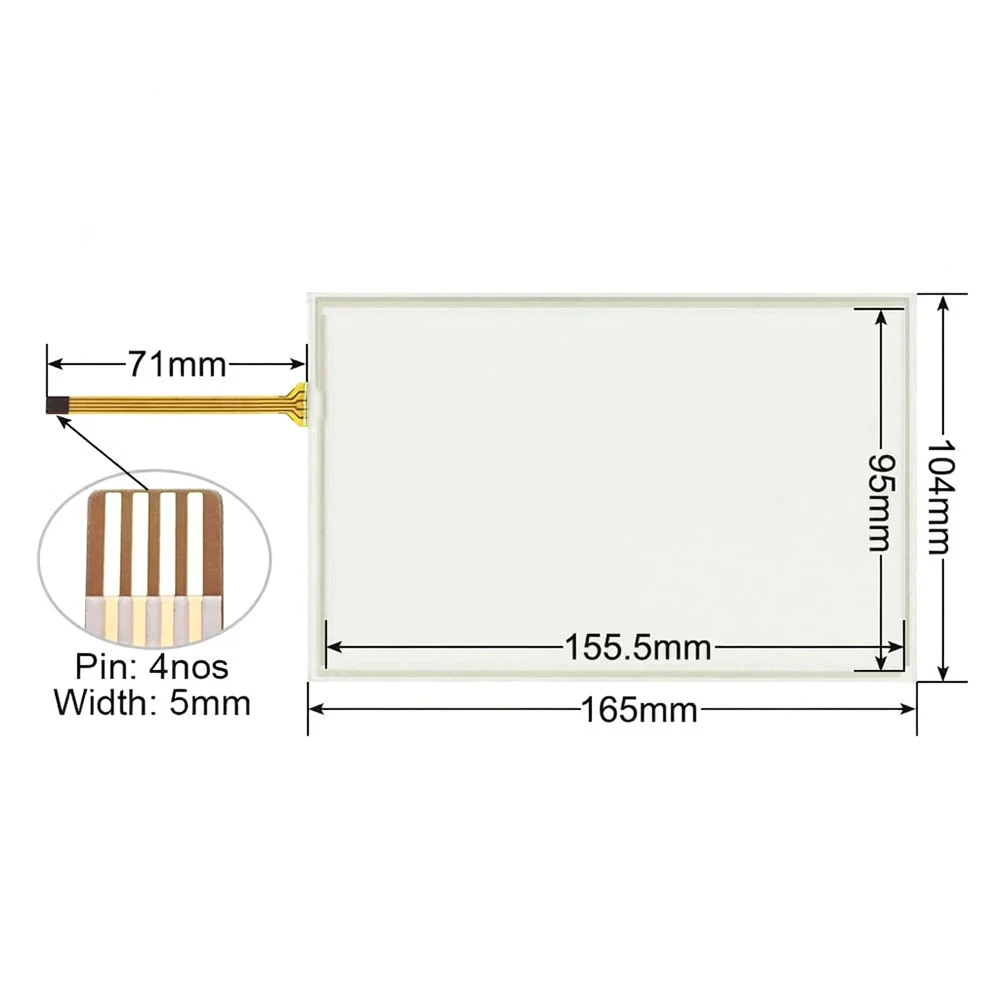 For TS1070 TS1070i Touch Screen Glass Panel Touchpad  Replacement