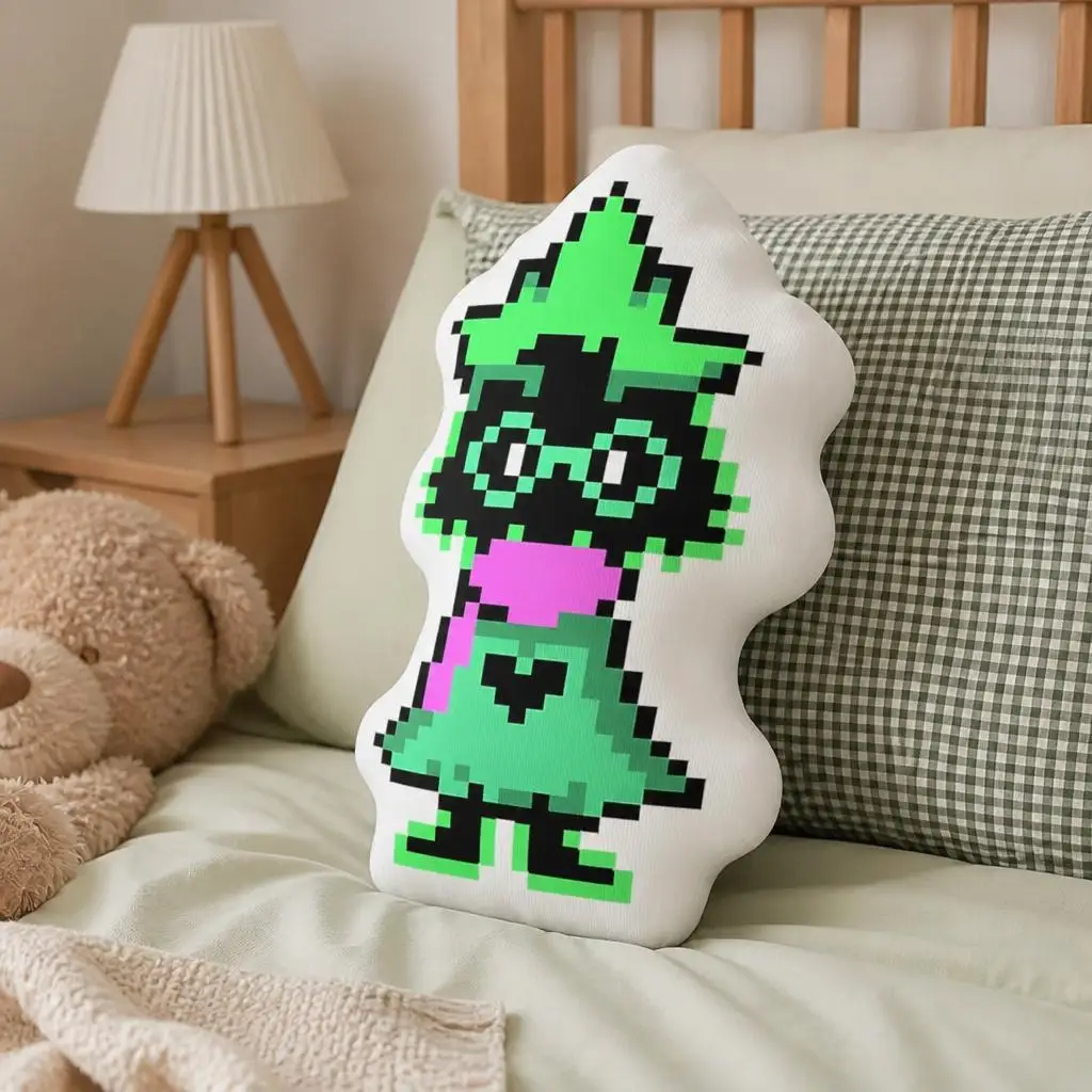 Deltarunes Ralsei Plush Pillow Cushion Irregular Stuffed Throw Pillow Home Decor Gift Sofa Bed Couch