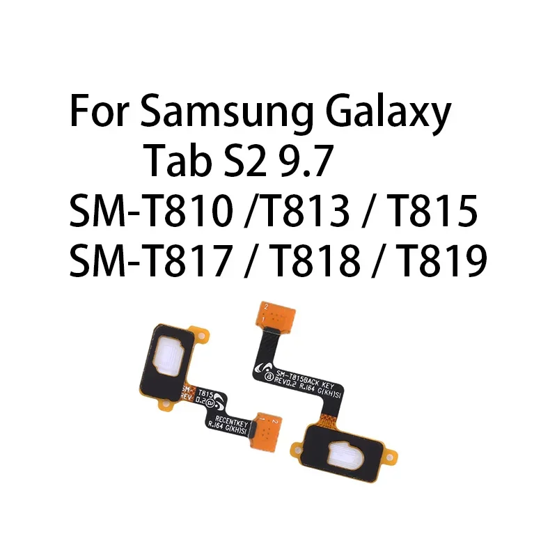 Gefensi Back Return Sensor Keypad Menu Button Flex Cable For Samsung Galaxy Tab S2 9.7 / SM-T810 / T813 / T815 / T817 / T818 / T