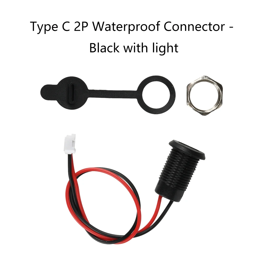 

Type C Waterproof Connector Female Connector with External Thread PH2.0 Female TPC Waterproof High-current Fast Charging Port