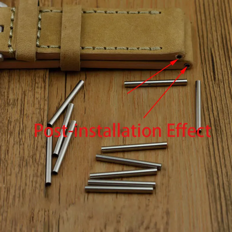 Watch Steel Tube Fit Panerai Stainless Steel Belt Raw Ear Tube Through Tube Empty Tube 20|22|24mm Watch Repair Accessorie