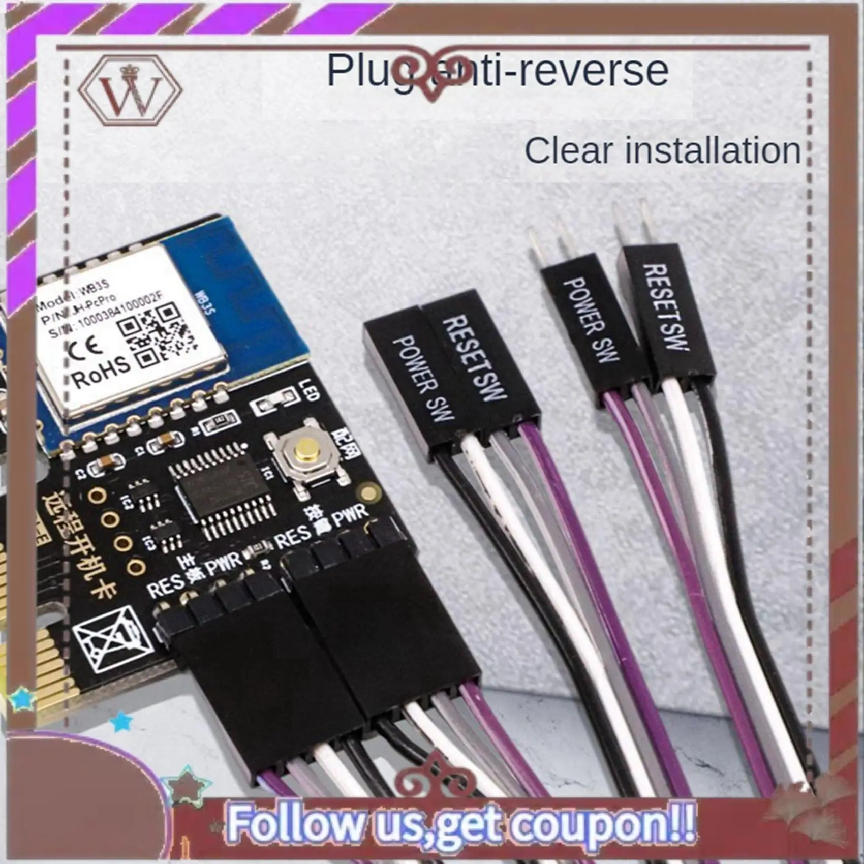 

Latest 3X A3 Tuya Wifi PC Power Switch Desktop Computer Remote Boot Startup Card Telecommuting PICE Card APP Remote Control