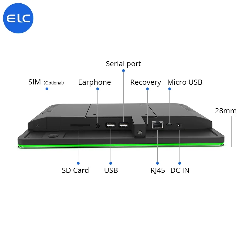 Inteligentny domowy uchwyt ścienny 10.1 Cal System automatyki Tuya ekran dotykowy POE NFC RFID WiFi Zigbee Android Panel Linux Tablet