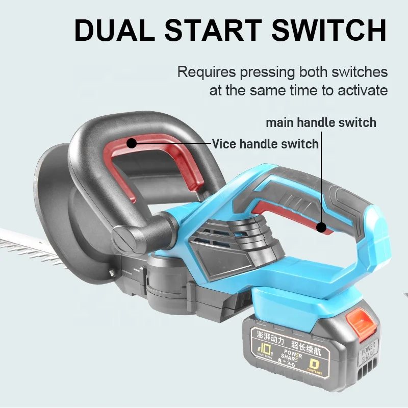 Rechargeable Electric Hedge Trimmer Lithium-ion High-power Pruning Machine Landscaping Fence Modeling/tea Picking in Tea Garden