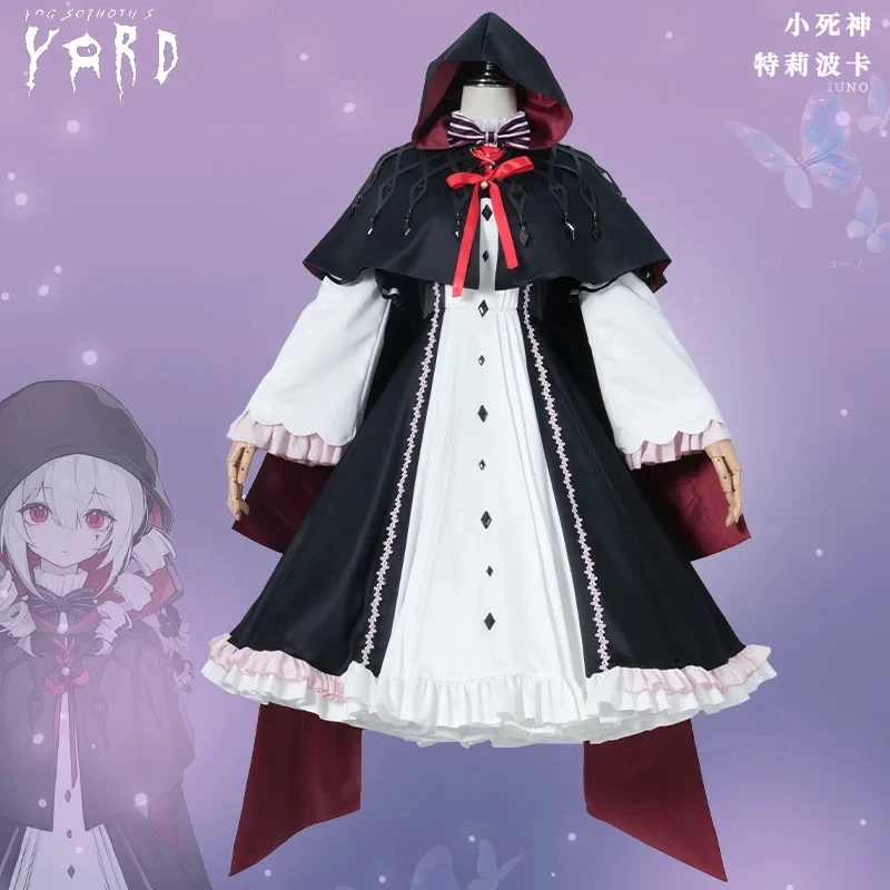 

Euro 7 Cos Yog-Sothoth's Yard Cosplay Costume Tlipoca Little Reaper Gothic Lolita Full Set with Hair Accessories Anime Game 【【【2