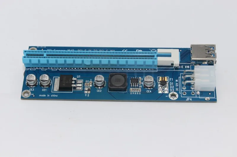 PCI-E Riser PCI E Express 1X a 16X, tarjeta elevadora de 60CM, USB 3,0, PCI-E, Cable de alimentación de 6 pines para BTC, Bitcoin Mining, Antminer