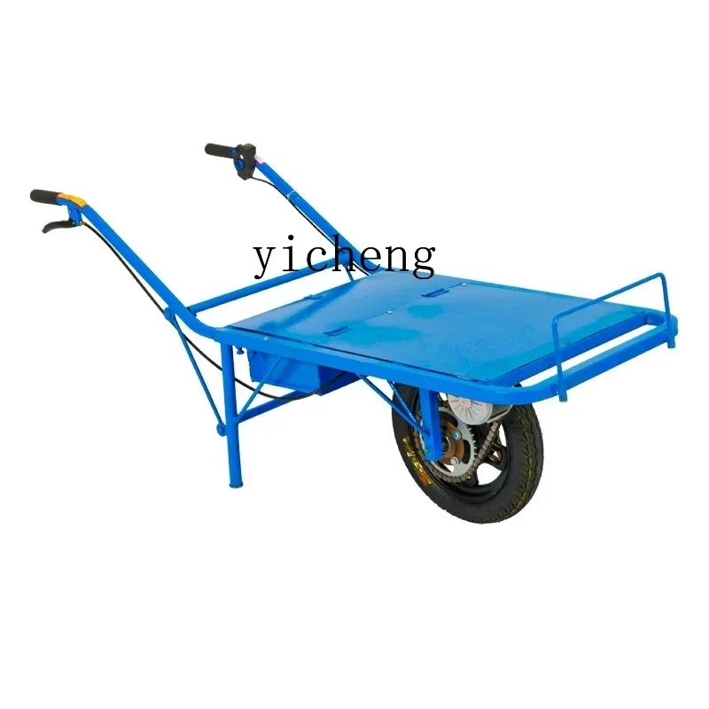 

ZF agricultural electric chicken bus hand push wheel orchard handling small trolley