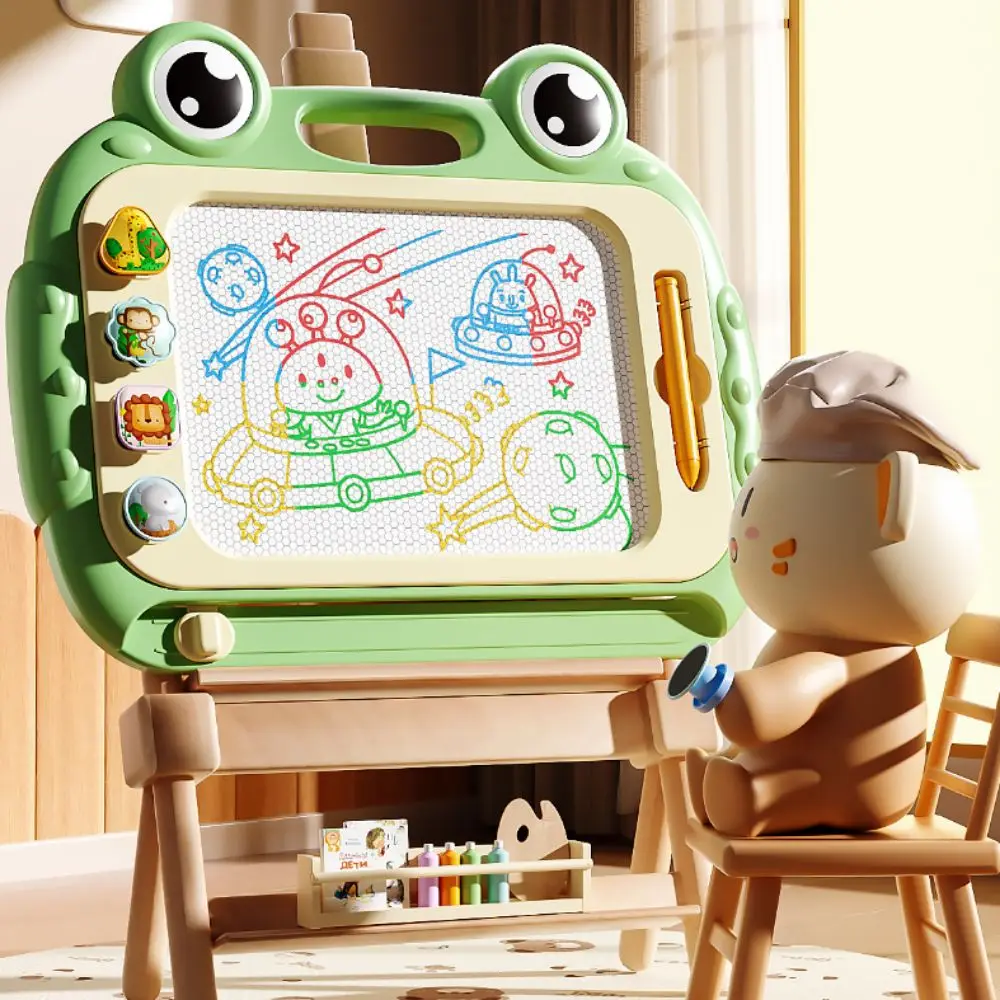 개구리 자기 드로잉 보드 쓰기 그림 낙서 보드 장난감 패드 지울 수있는 지울 수있는 자기 낙서 보드 유치원