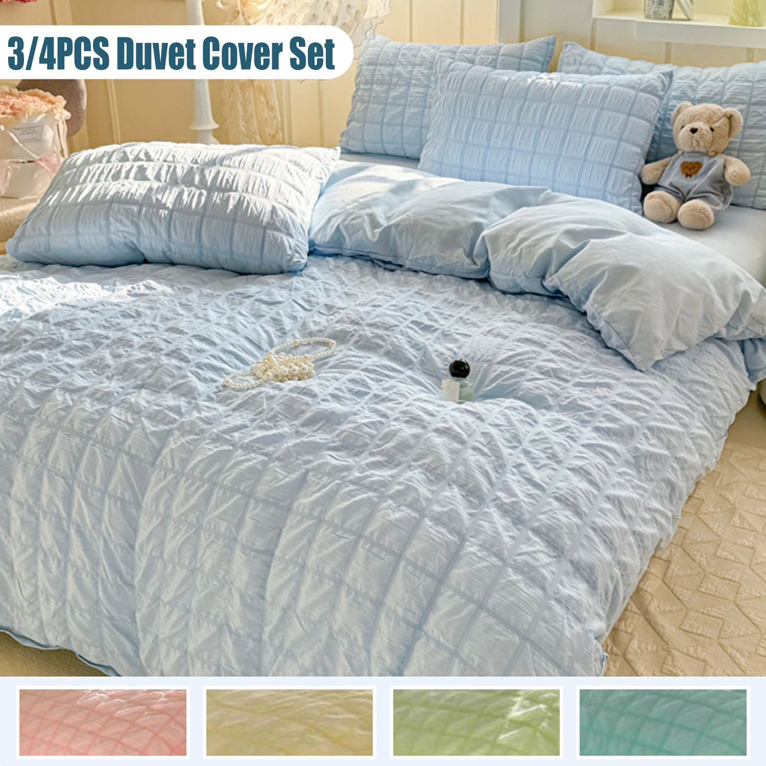 3/4PCS Duvet Cover …