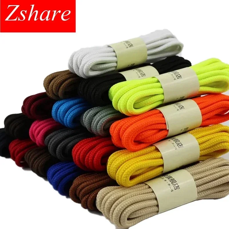 1Pair Classic Round Shoe laces Outdoor Sneakers Shoes Laces Solid Color Kids Adult Shoelaces 90/120/150CM YD-1