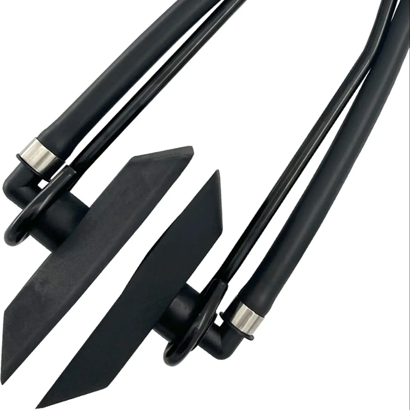 Sciacquone per motore fuoribordo con doppia alimentazione d'acqua rettangolare universale Sciacquone per motore con paraorecchie per barche marine