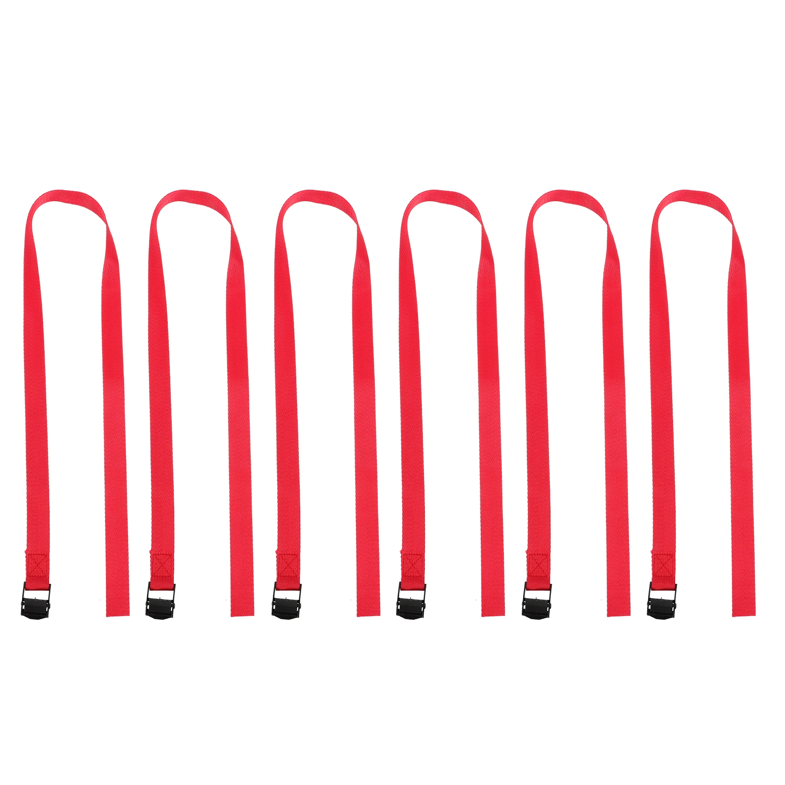 

6pcs Luggage Cargo Tie Straps Heavy Duty Fixed Belt Lashing Strong Outdoor Straps Rope Hardware Premium Nylon Iron