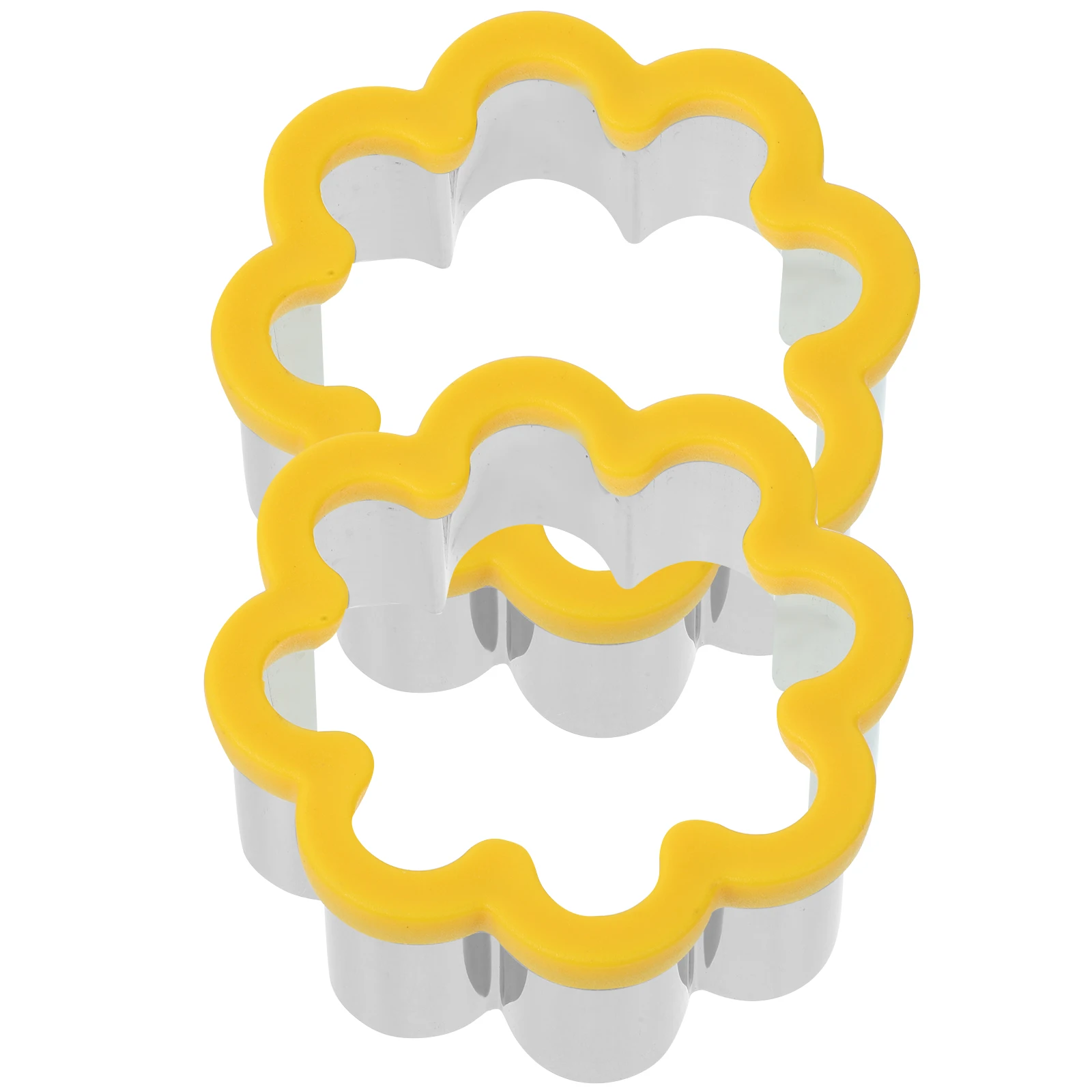 

2Pcs Stainless Steel Flower Cookie Cutter Mold for Sugar Cookies Festivals Holidays Attractive Baking Flower Cookie Cutter