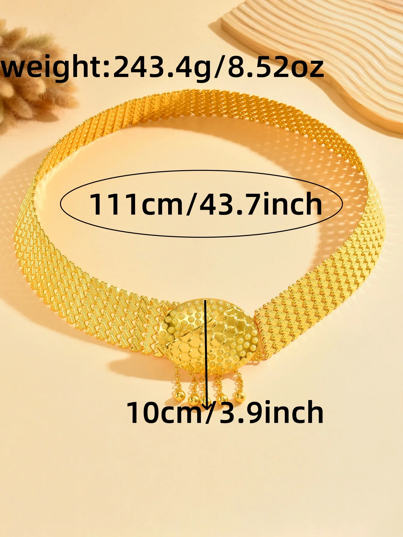 حزام العروس التركية المطلي بالذهب لتزيين الخصر، حزام معدني ناعم، رداء زفاف نسائي على الطراز العرقي القديم، حزام مزخرف