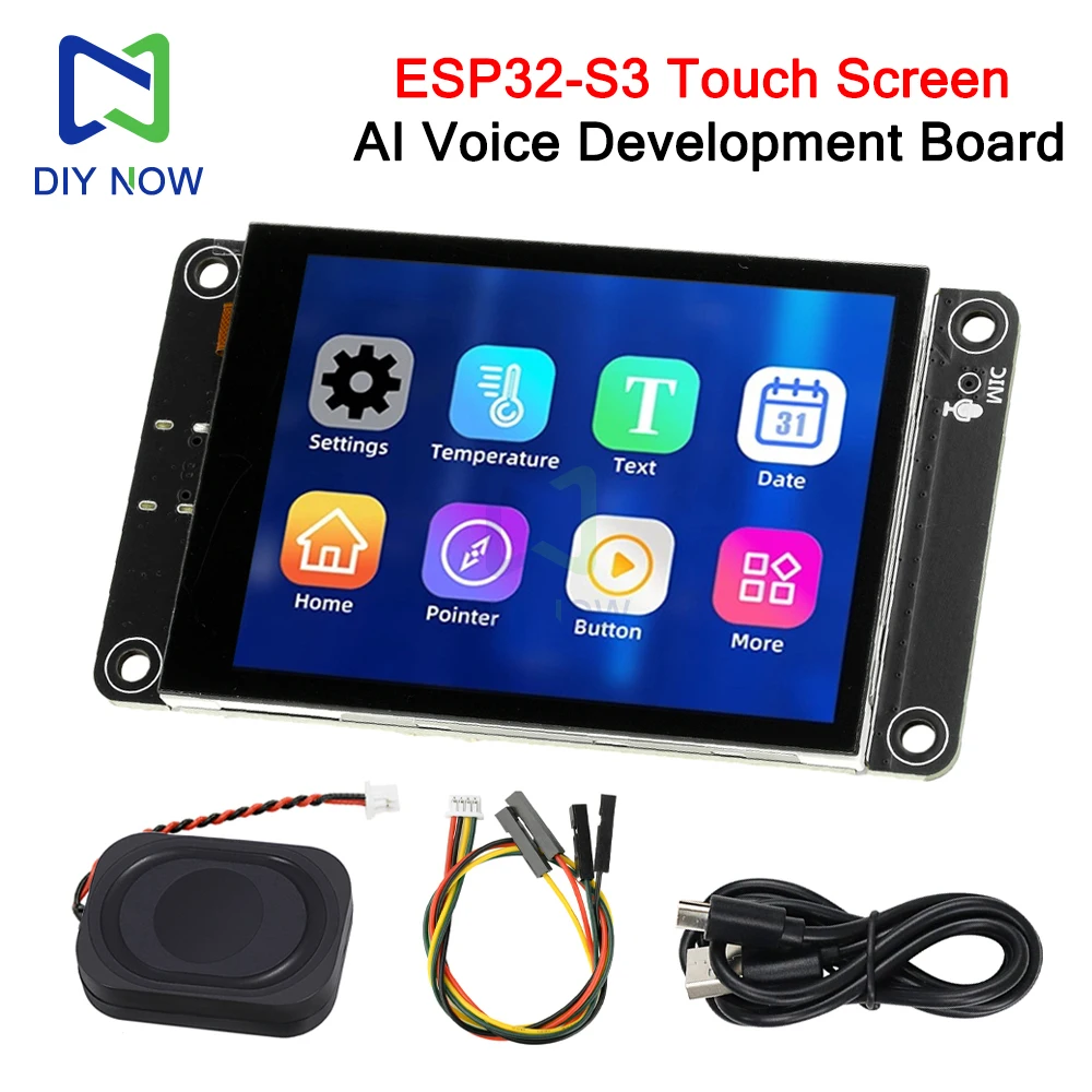 SP32-S3 ES3C28P 2.8 بوصة شاشة تعمل باللمس بالسعة 240x320 واي فاي بلوتوث لوحة تطوير العرض الذكية يدعم Xiaozhi AI