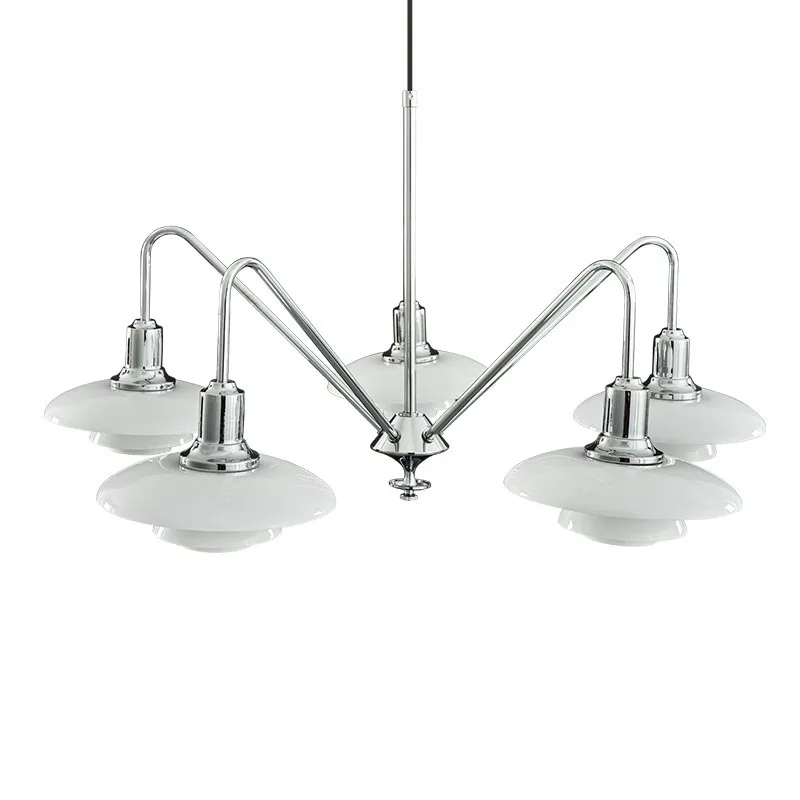

Living room chandelier Nordic classic designer glass bedroom light simple retro atmosphere light