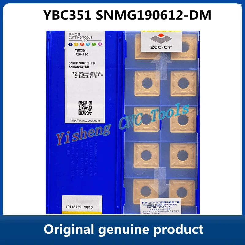 

FREE SHIPPING Original ZCC SNMG190612-DM YBC151 YBC152 YBC252 YBC351 YBM151 YBM251 Turning Tool of CNC Carbide Inserts