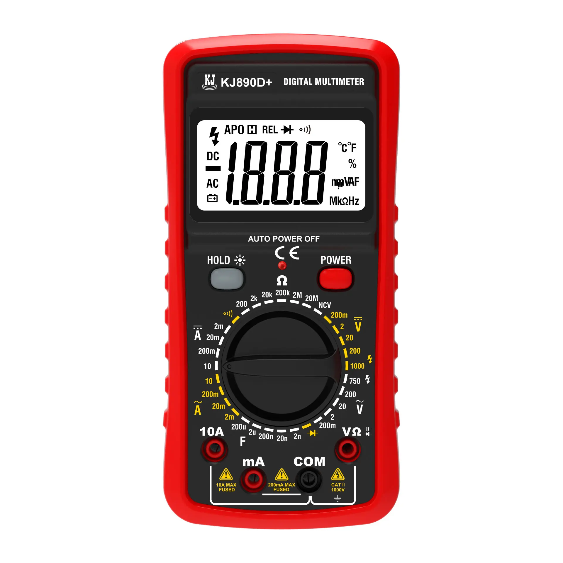 جهاز اختبار السعة DMM - عداد متعدد لعام 1999 لقياس المكثفات والجهد والمقاومة والاستمرارية والصمام الثنائي