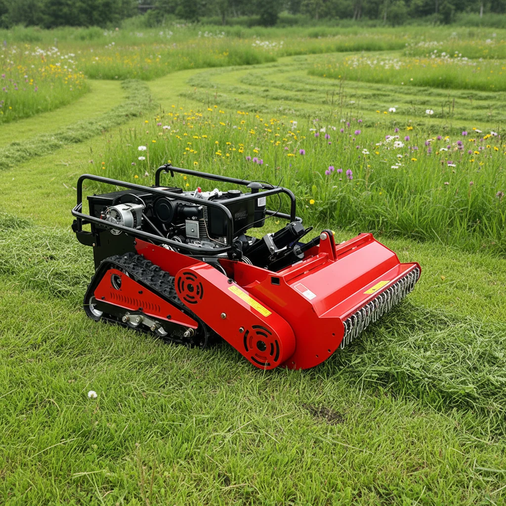 Woer Cordless Robotic Lawn Mower Battery Powered Smart Automatic Yard Cutting System Compact Design