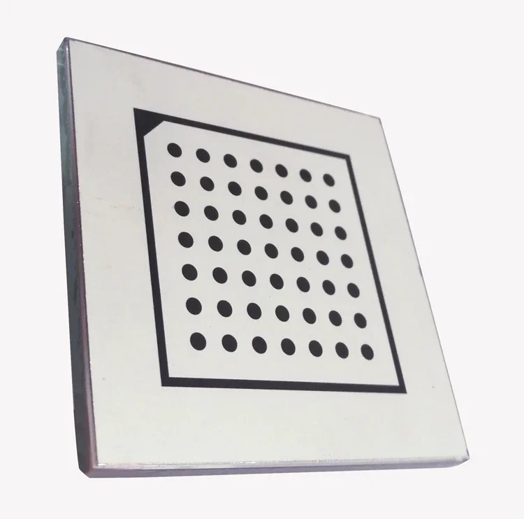 

HalconCalibration Plates High Precision Dot Aluminum Oxide Calibration Plates 7*7 Diffuse Non-Reflective