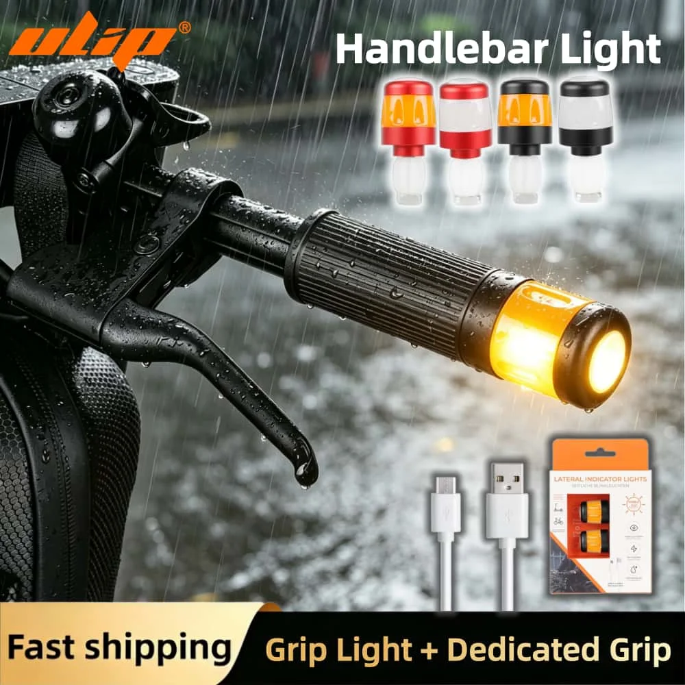 

Rechargeable Scooter Grip Cover Sets with Waterproof Grip Light for Xiaomi Ninebot Electric Scooter Handlebar Grips Replacement