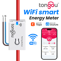 TONGOU Tuya Smart WiFi Energy Meter – 1-50A Real-Time Power & Energy Monitoring, Home Assistant Compatible