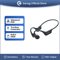 Sanag B60 Pro Bone Conduction Earphone IPX8 64GB Wireless Open Headset Bluetooth 5.3 Swim Waterproof Headphones with Microphone