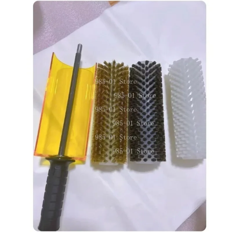 Nylon Horse Hair Copper Wire Ski Waxing Brushes, Electric Snowboard Roto Brush Complete Set
