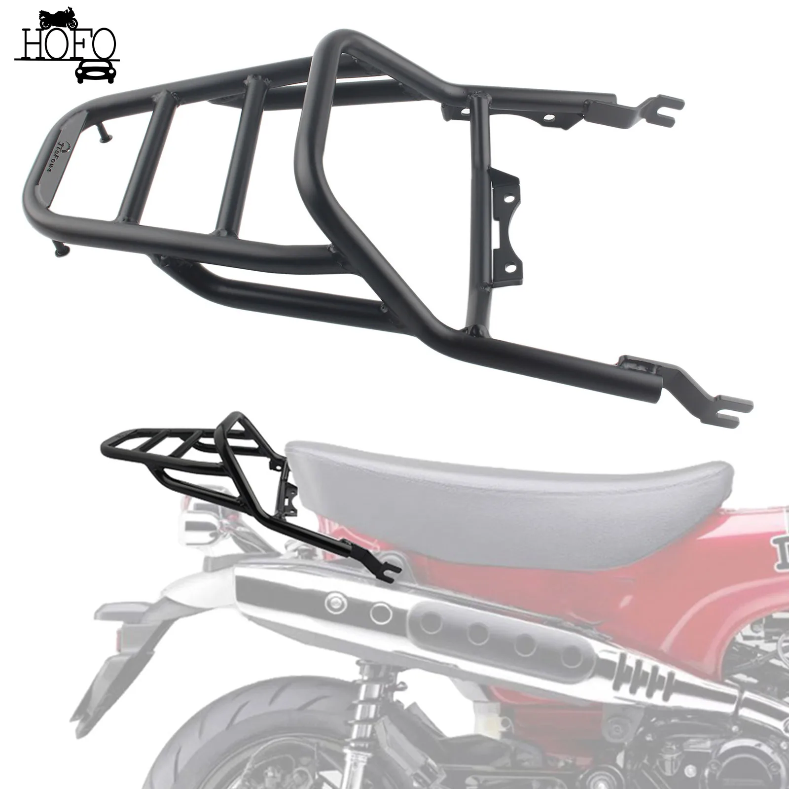 

Motorcycle Rear Luggage Rack Motorbike Carrier Support Extension Rack Shelf Rear Shelf Set for HONDA DAX125 ST125 2022-2023