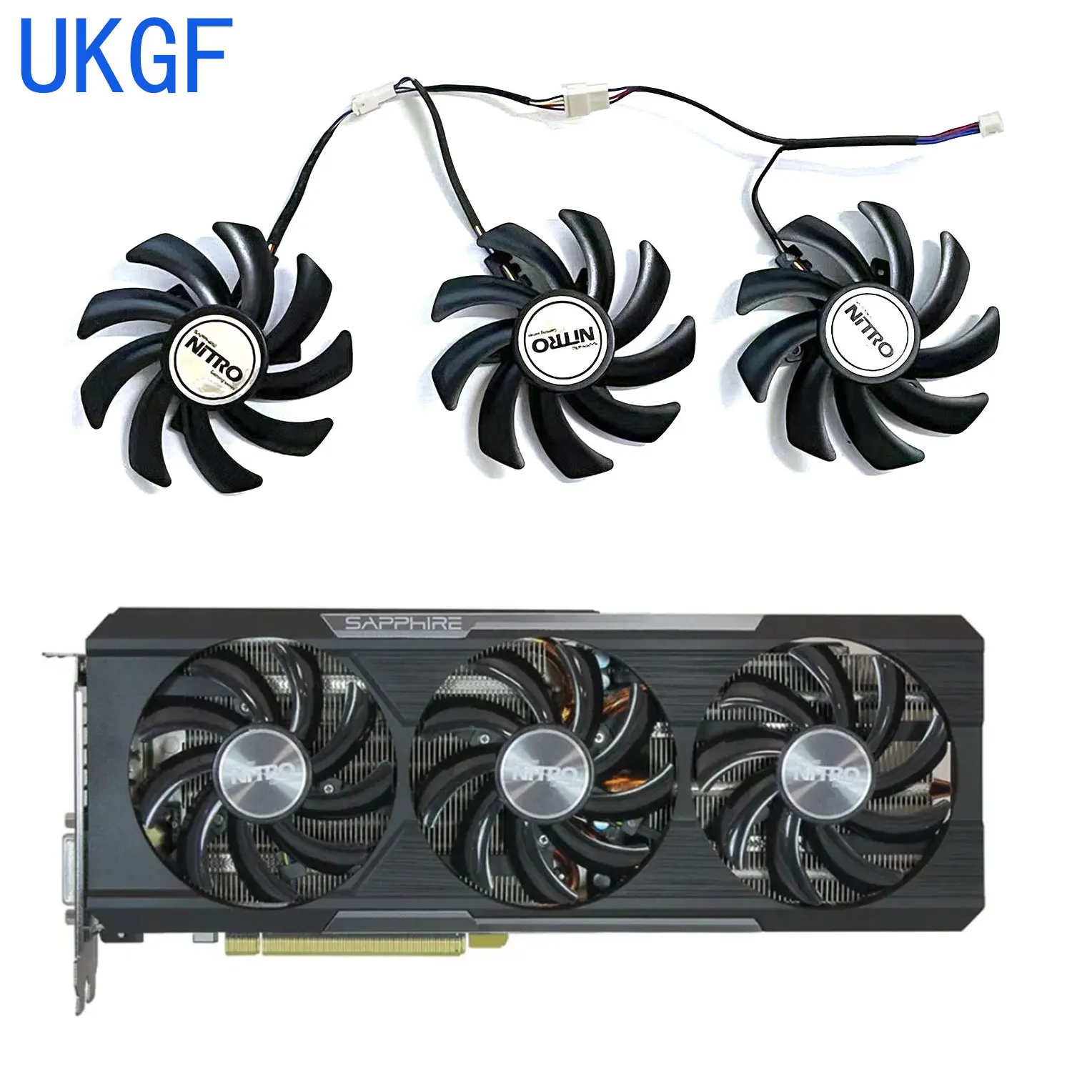 Brand new FDC10U12S9-C FDC10H12S9-C 4 PIN GPU fan for Sapphire R9-290X R9 390 8G NITRO R9 390X 8G D5 Tri-X graphics card