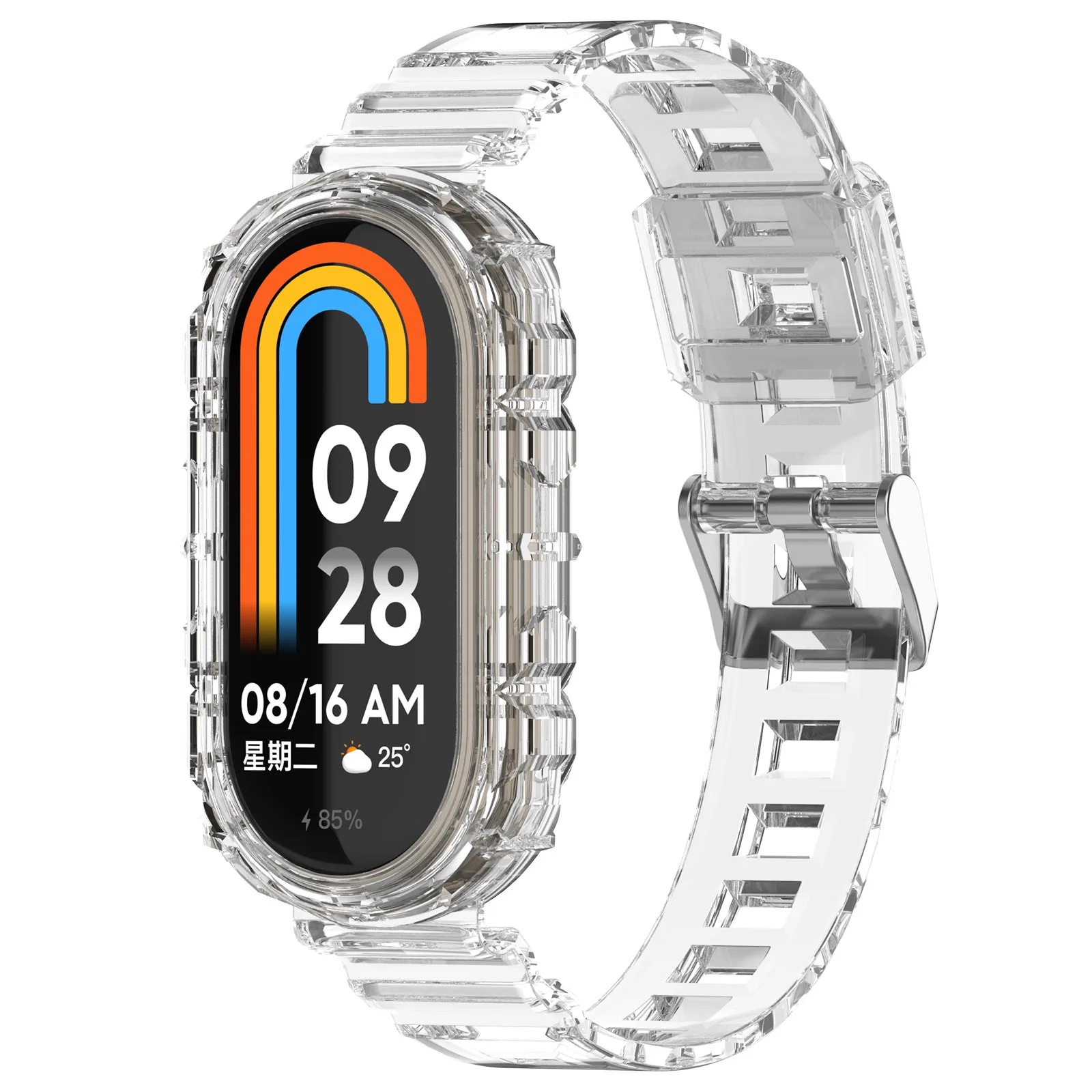 Transparent Silicone Replacement Strap for Xiaomi Mi band 9 / 8 Miband 9