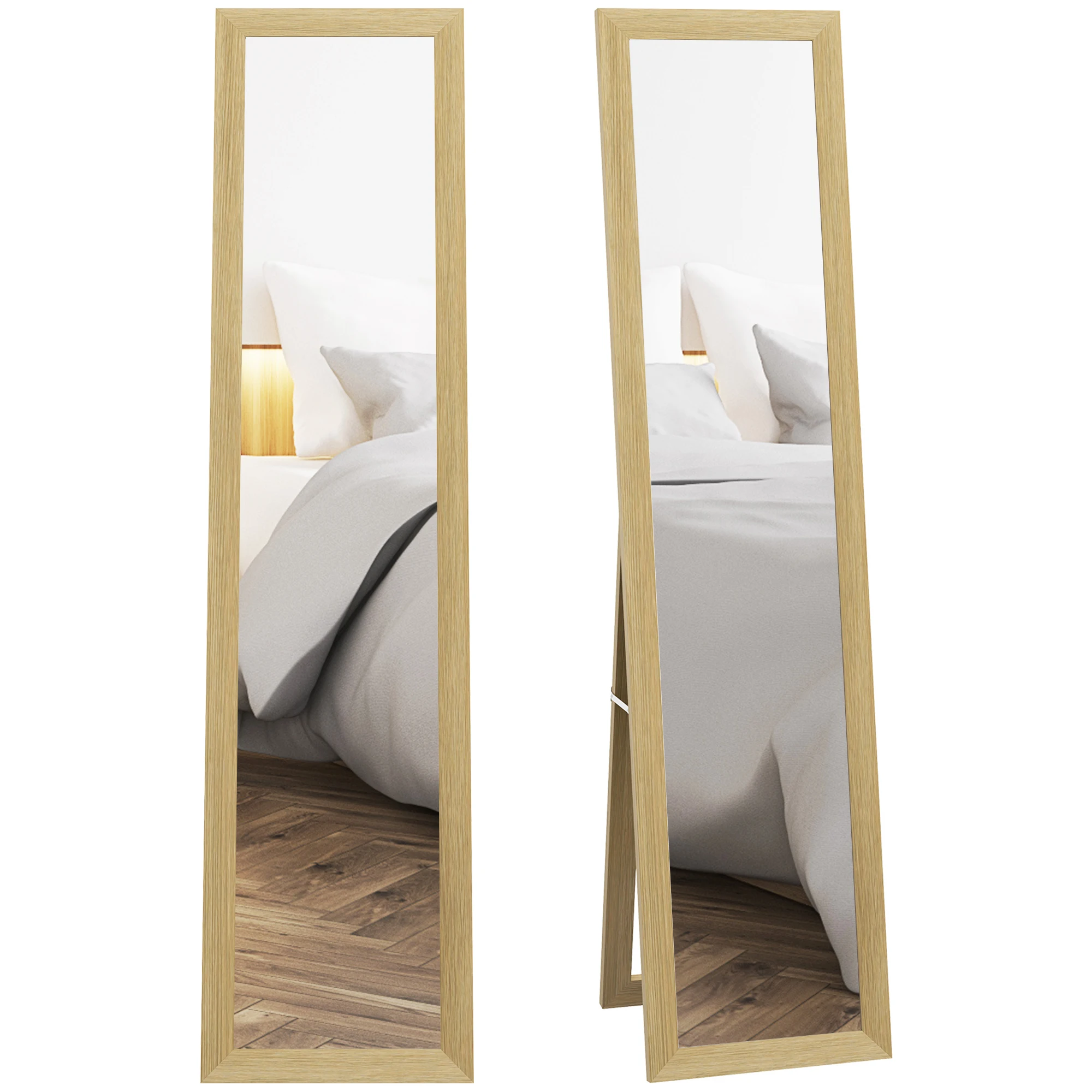 HOMCOM Espejo de Cuerpo Entero 37x157 cm Decorativo para Salón Dormitorio