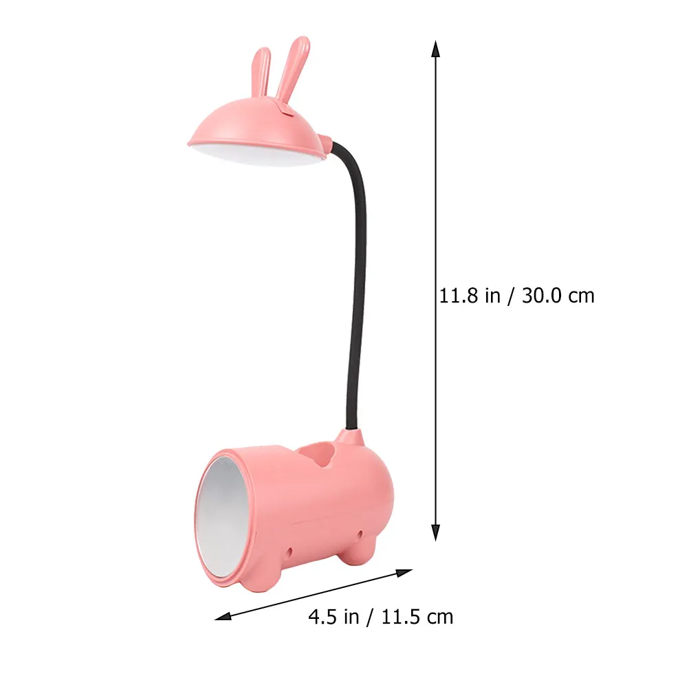 1Pcs Adjustable Touch Dimming USB Table Lamp Charging Rabbit Pen Holder Mirror Multifunctional Light Table Lamp
