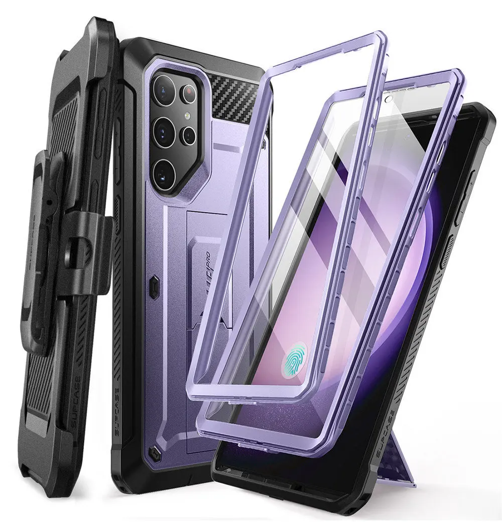SUPCASE For Samsung Galaxy S24 Ultra Case UB Pro Full-Body Dual Layer Rugged Belt-Clip Phone Case with Built-in Screen Protector