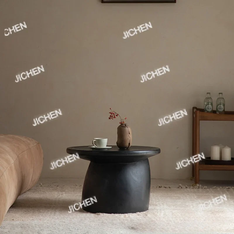 

HS Коричневый Черный Набор торцевых столиков для гостиной Современный эстетический дизайн Угловой журнальный столик Круглый центр Mesa De Centro Sala Мебель