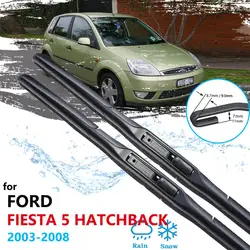 Car Wiper Blades for Ford Fiesta Hatchback 5 MK5 2003 2004 2005 2006 2007 2008 Front Windscreen Brushes Washer Car Accessories