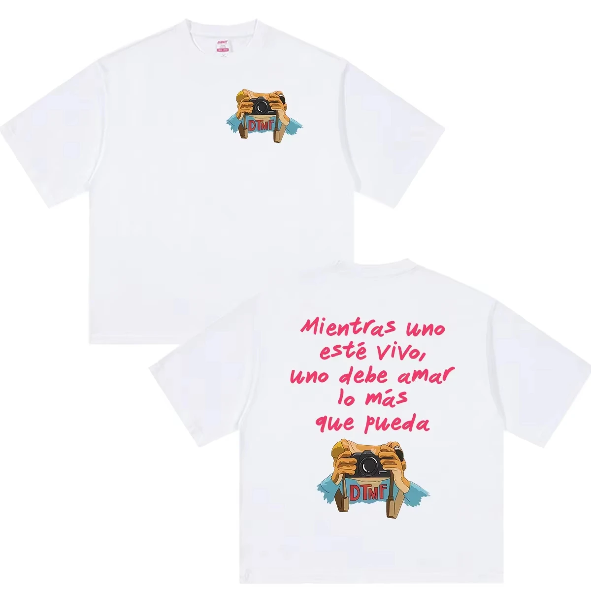Bad Bunny Debi Tirar Mas Fotos DTMF Tour 2026 Merch T-Shirt für Herren und Damen, Sommer-Neuheit, Modisches Casual-T-Shirt aus Reiner Baumwolle, Fan-Geschenk