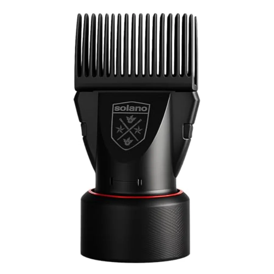 

Solano 2 in 1 Dryer Attachment Universal Professional Comb and Concentrator - Italian Made - Straighten Hair - Comb Gentle on S