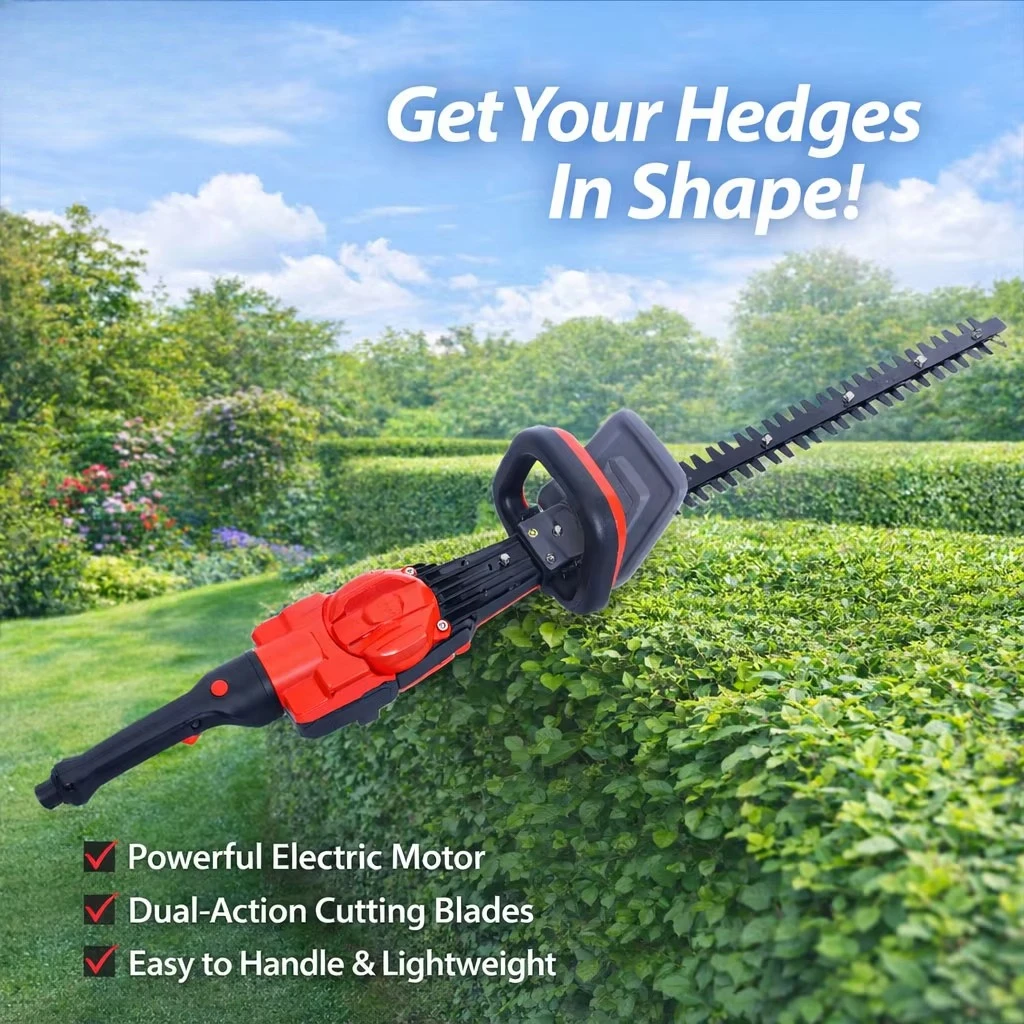 N+PLUS New Energy Replace  Dual Blade Hedge Cutter Precision Cutting Professional Rapid Trimming Electric Hedge Trimmer