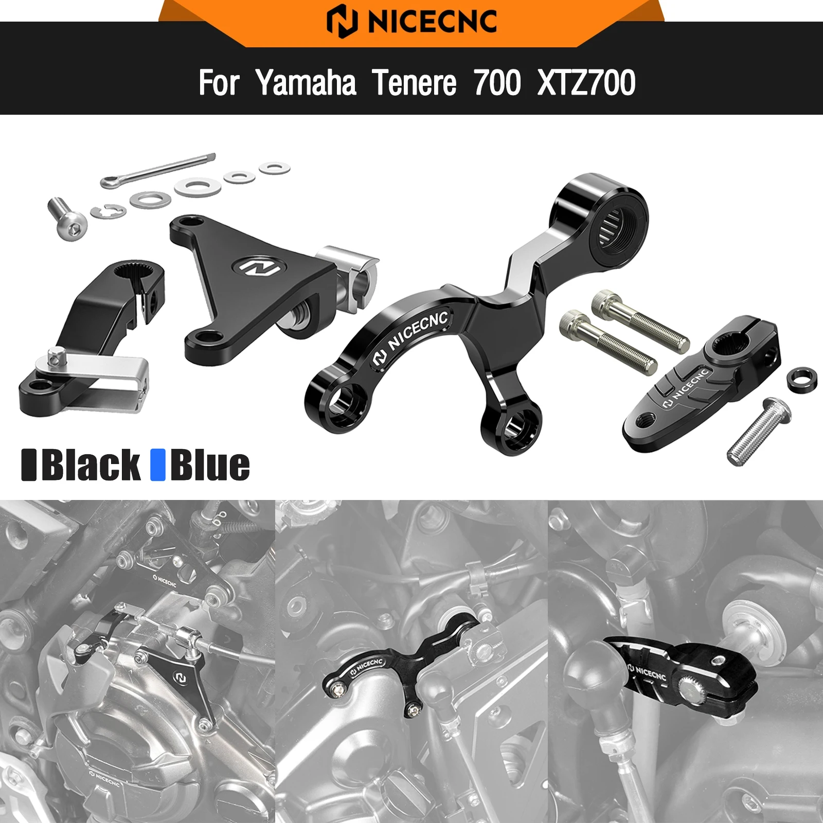 For Yamaha Tenere 700 XTZ700 2019-2024 Clutch Lever Arm Shift Stabilizer Shift Arm Rally Edition 2020-2024 MT-07 XSR700 2018-23