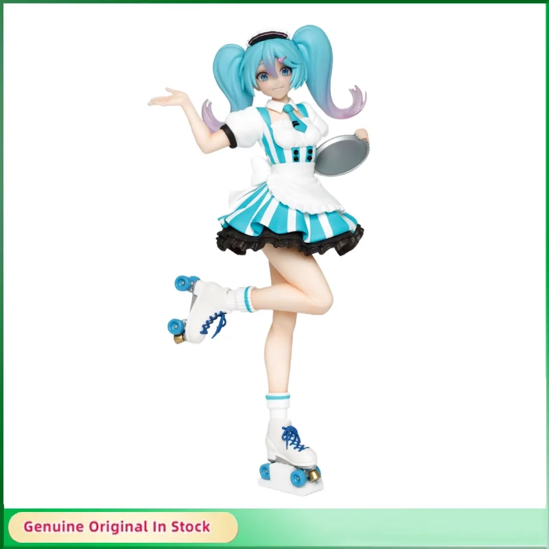 

Original VOCALOID Hatsune Miku Costumes Miku Coffee Shop Maid Action Figure Model Hobbies Collectible Desktop Ornaments