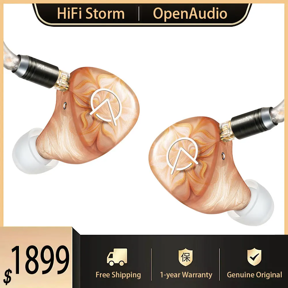 

New OpenAudio Mizar 1DD+4BA+4EST Hybrid In-Ear Earphone Hifi Music Earbuds Cable Headphone 3.5mm 4.4mm Plug Headset Gifts